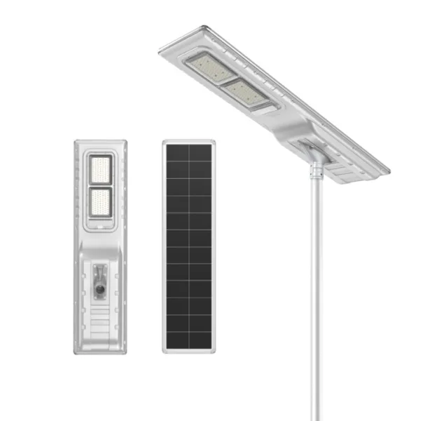 תאורת רחוב סולארית מקצועית NEWTEC CARBON 12000Lm - עם 5 שנות אחריות