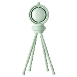 מאוורר נייד כולל מטהר אויר JISULIFE דגם STROLLER FAN LIFE 2S צבע ירוק