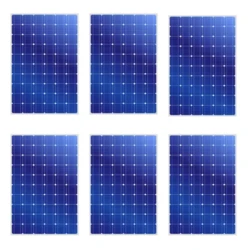 סט 6 פאנלים סולאריים MONO 550W 49V כולל מתאמים ומפצל MC4 PARALEL