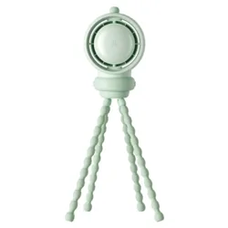 מאוורר נייד כולל מטהר אויר JISULIFE דגם STROLLER FAN LIFE 2S צבע ירוק